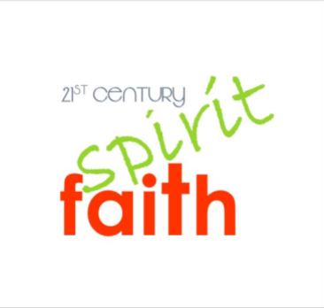 spirit & faith logo orange green